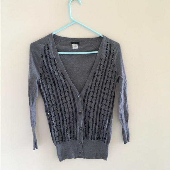J Crew Cascading Sequin Cardigan - Picture 4 of 4